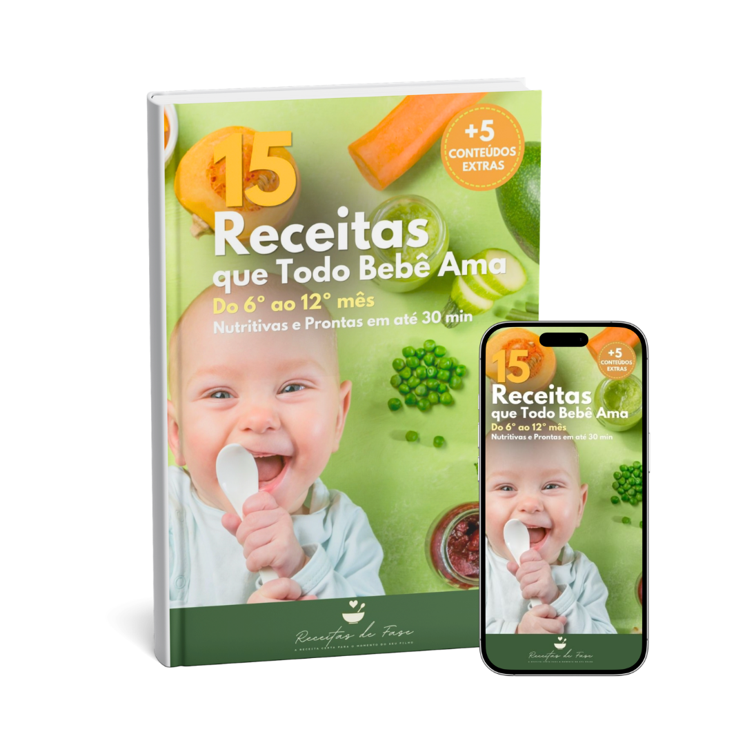 Capa do material 15 Receitas que Todo Bebê Ama